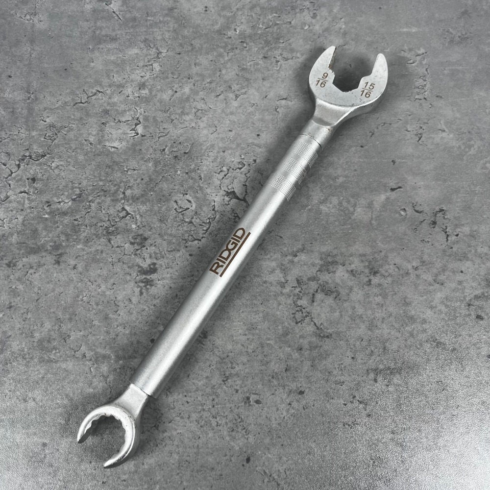 Ridgid One Stop Wrench 20028 Plumbing‎ Specialty Tool 9/16 15/16 5/8 Inch Silver